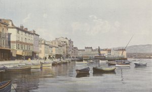 لا سين ، منظر الرصيف (Petite Rade de Toulon) بواسطة مصور فرنسي