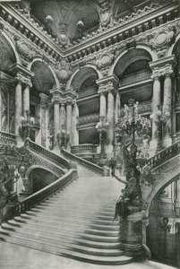 Le Grand Escalier de lOpera ، الدرج الكبير في الأوبرا (التصوير الفوتوغرافي) بواسطة مصور فرنسي