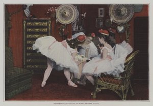 Mademoiselle Viollat و Mademoiselle Blanc ، الموضوعان الثانيان (صورة ملونة) بواسطة مصور فرنسي