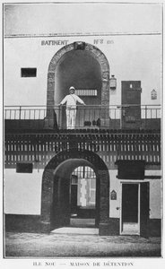 كاليدونيا الجديدة ، جزيرة نو ، بيت الاعتقال ، من لا ديبيش كولونيال ، 1903 بواسطة مصور فرنسي