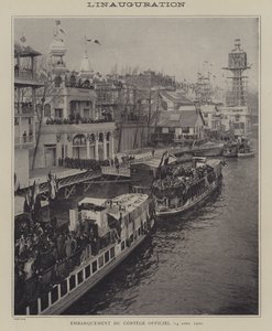 افتتاح معرض يونيفرسال 1900 ، باريس (b / w photo) بواسطة مصور فرنسي