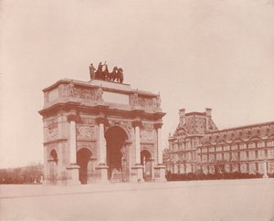 باريس: قوس كاروسيل (صورة ب / ث) بواسطة مصور فرنسي