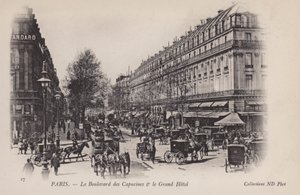 باريس ، Boulevard Des Capucines ، فندق Le Grand بواسطة مصور فرنسي