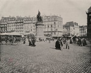 باريس: Place de Clichy (b / w photo) بواسطة مصور فرنسي
