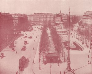 باريس: Place de la Republique (b / w photo) بواسطة مصور فرنسي