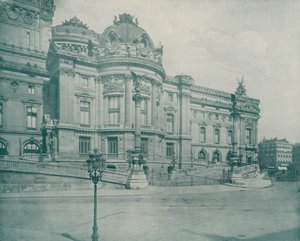 باريس: الجانب الجنوبي من دار الأوبرا (صورة b / w) بواسطة مصور فرنسي