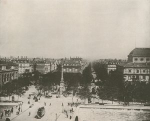 باريس: The Place du Chatelet (b / w photo) بواسطة مصور فرنسي