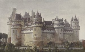 Pierrefonds ، شاتو (منظر مأخوذ من طريق Villers-Cotterets) بواسطة مصور فرنسي