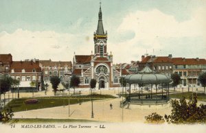 Place Turenne ، Malo-les-Bains (صورة ملونة) بواسطة مصور فرنسي