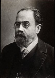 صورة لإميل زولا (1840-1902) كاتب فرنسي. بواسطة مصور فرنسي