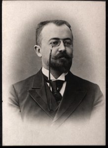 صورة لمارسيل بريفوست (1862-1941) ، مؤلف وكاتب مسرحي فرنسي. بواسطة مصور فرنسي