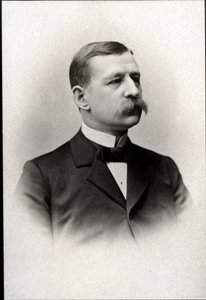 صورة سالومون أوغست أندريه (1854-1897) ، مهندس سويدي ، فيزيائي ، طيران ، ومستكشف قطبي. بواسطة مصور فرنسي