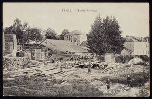 بطاقة بريدية تصور المنشرة Reviraud في Tence ، Haute-Loire ، c.1900 بواسطة مصور فرنسي