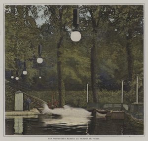 الأفعوانية في Jardin de Paris (صورة ملونة) بواسطة مصور فرنسي