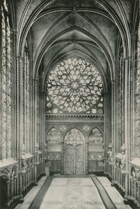 Rosette de la Sainte-Chapelle، Rose-Window in the St Chapel (حفر ضوئي) بواسطة مصور فرنسي