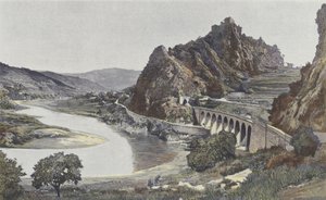 Saint-Paul-en-Cornillon ، منظر لصخرة كورنيون بواسطة مصور فرنسي