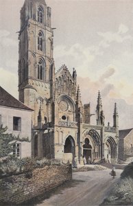 Saint-Pere-sous-Vezelay ، الكنيسة ، واجهة NW (قبل الترميم) بواسطة مصور فرنسي