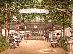 Source de l&39;Hopital، Vichy، 1890-1900 بواسطة مصور فرنسي