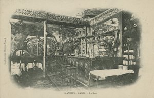 The Bar at Maxim's ، باريس (صورة بالأبيض والأسود) بواسطة مصور فرنسي