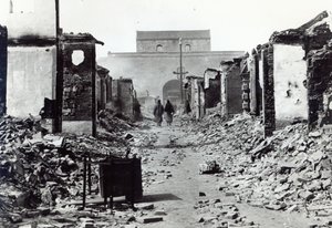 الدمار في الصين خلال تمرد بوكسر عام 1900 بواسطة مصور فرنسي