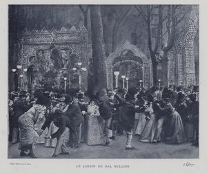 حديقة Bal Bullier ، باريس (صورة b / w) بواسطة مصور فرنسي