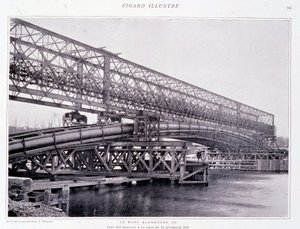 The works of the bridge Alexander III to 15/12/1898 - in “” The Figaro Illustrated”” بواسطة مصور فرنسي