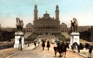 تم بناء قصر تروكاديرو لمعرض باريس العالمي عام 1878 ، ج. 1906 (صورة) بواسطة مصور فرنسي