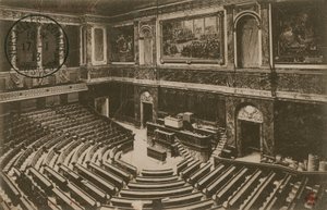 مؤتمر فرساي. أُرسلت البطاقة البريدية عام 1913. بواسطة مصور فرنسي