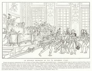18 برومير ، السنة الثامنة (9 نوفمبر 1799) بواسطة المدرسة الفرنسية