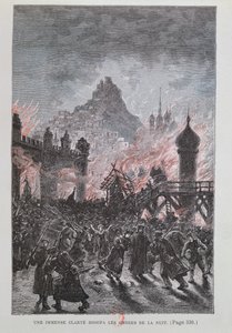 ضوء ضخم تبدد الظلال ، من ميشيل ستروجوف بقلم جول فيرن (1828-1905) 1893 بواسطة المدرسة الفرنسية
