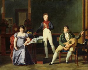 موسيقي وعائلته ، ربما فرناندو سور (1778-1839) بواسطة المدرسة الفرنسية