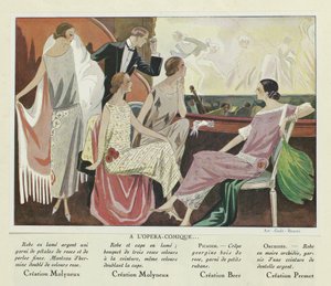 أوبرا-كوميك من أوبرا-كوميك من آرت-غوت-بيوت، طبعة 1920 (طباعة حجرية ملونة) بواسطة المدرسة الفرنسية
