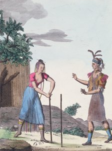 مراسم الزواج مع هنود الخور ، 1811 بواسطة المدرسة الفرنسية