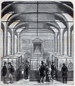 غرفة من Conservatoire de Arts et Metiers (Arts-et-Metiers) في القرن التاسع عشر - نقش في "" العلوم الموضوعة تحت تصرف الجميع - الفيزياء والكيمياء "بواسطة Alexis Clerc - نهاية القرن التاسع عشر. مجموعة خاصة. بواسطة المدرسة الفرنسية