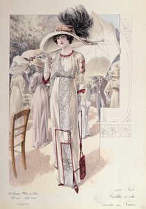 فستان المدينة ، من Les Grandes Modes de Paris بواسطة المدرسة الفرنسية