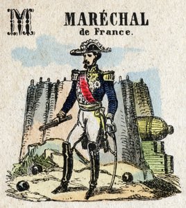 أبسيدري. حرف M مثل Marechal من فرنسا. الأبجدية الموسوعية الصغيرة ، سلسلة شعبية. تصوير إبينال ، أواخر القرن التاسع عشر بواسطة المدرسة الفرنسية