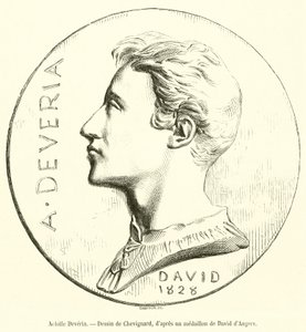 Achilles Deveria (نقش) بواسطة المدرسة الفرنسية