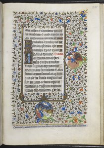 أضف MS 18850 f.285r كتاب الصلوات (ساعات بيدفورد) حوالي 1410-30 (حبر ، لون وذهب على ورق) بواسطة المدرسة الفرنسية
