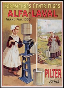 إعلان لفواصل كريم ألفا لافال ، 1905 بواسطة المدرسة الفرنسية