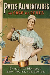 إعلان عن معكرونة Au Char de Ceres ، c.1900 بواسطة المدرسة الفرنسية