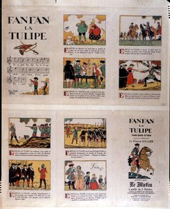 إعلان عن "Fanfan La Tulipe" ، ج. 1920 (لون ليثو) بواسطة المدرسة الفرنسية