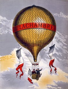 إعلان للبالونات المصنعة من قبل H. Lachambre ، 1880-1900