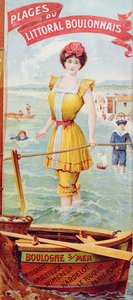إعلان عن الشواطئ على طول ساحل بولون. ج 1905