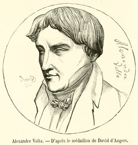 Alexandre Volta (engraving) بواسطة المدرسة الفرنسية