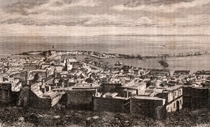 الجزائر العاصمة - الجزائر - الجزائر - نقش في "La France illustree: الجغرافيا والتاريخ وإحصاء الإدارة" بقلم V.A. الشعير براون. 1884 بواسطة المدرسة الفرنسية