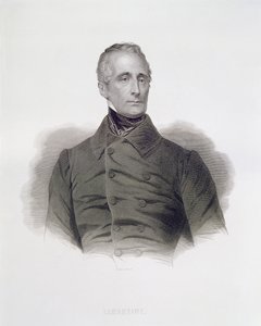 ألفونس دي لامارتين ، منقوش على بيير بيلي (1801-1871) بواسطة المدرسة الفرنسية