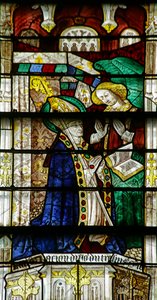 An angel announces the death of St Taurin بواسطة المدرسة الفرنسية