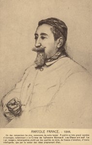 أناتول فرانس (1844-1924)، شاعر وصحفي وروائي فرنسي (ليثو) بواسطة المدرسة الفرنسية