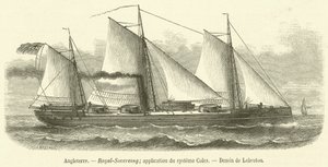 Angleterre, Royal-Sovereing, application du systeme Coles (engraving) بواسطة المدرسة الفرنسية