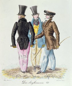 Anglomaniacs ، c.1830 بواسطة المدرسة الفرنسية